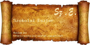 Szokolai Eszter névjegykártya